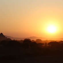 Sunset in Bagan, Myanmar