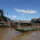 Floating village on the Tonle Sap lake, Siem Reap, Cambodia
