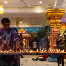 Temple inside the Batu Caves, Kuala Lumpur, Malaysia