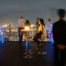 Rooftop bar at King Power Maha Nakhon Tower, Bangkok, Thailand