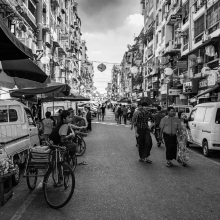 Street scene, Yangon, Myanmar