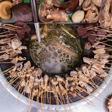 Street food in Yangon, Myanmar